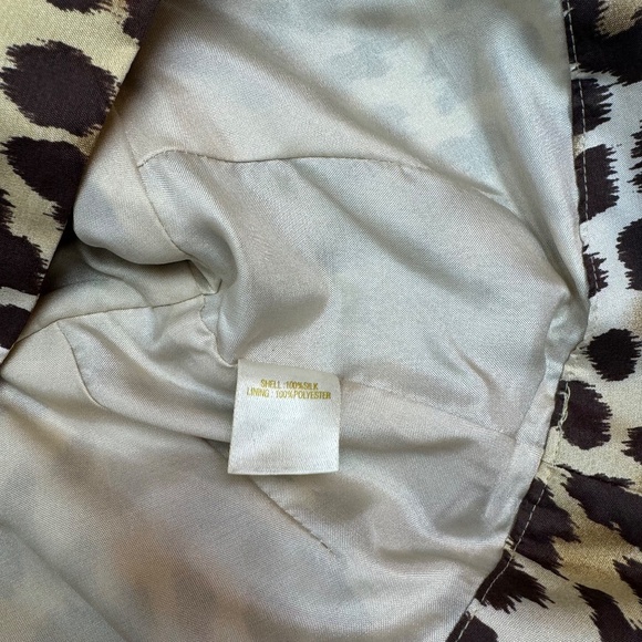 Kate Spade Randi Leopard Print Sleeveless Peplum Top Blouse Size 2 - Picture 10 of 10